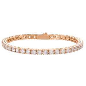 Tennis bracelet white rose gold 4mm