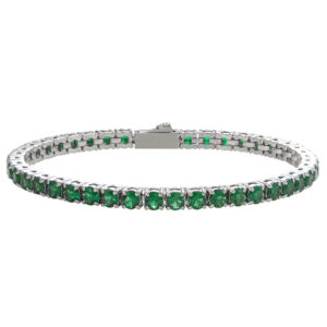 Tennis bracelet green 4mm